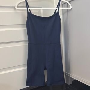 Aritzia free divinity navy blue athletic romper